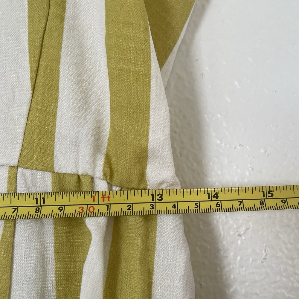 FRNCH Aurela Dress Womens Medium Yellow Stripes - Picture 5 of 9